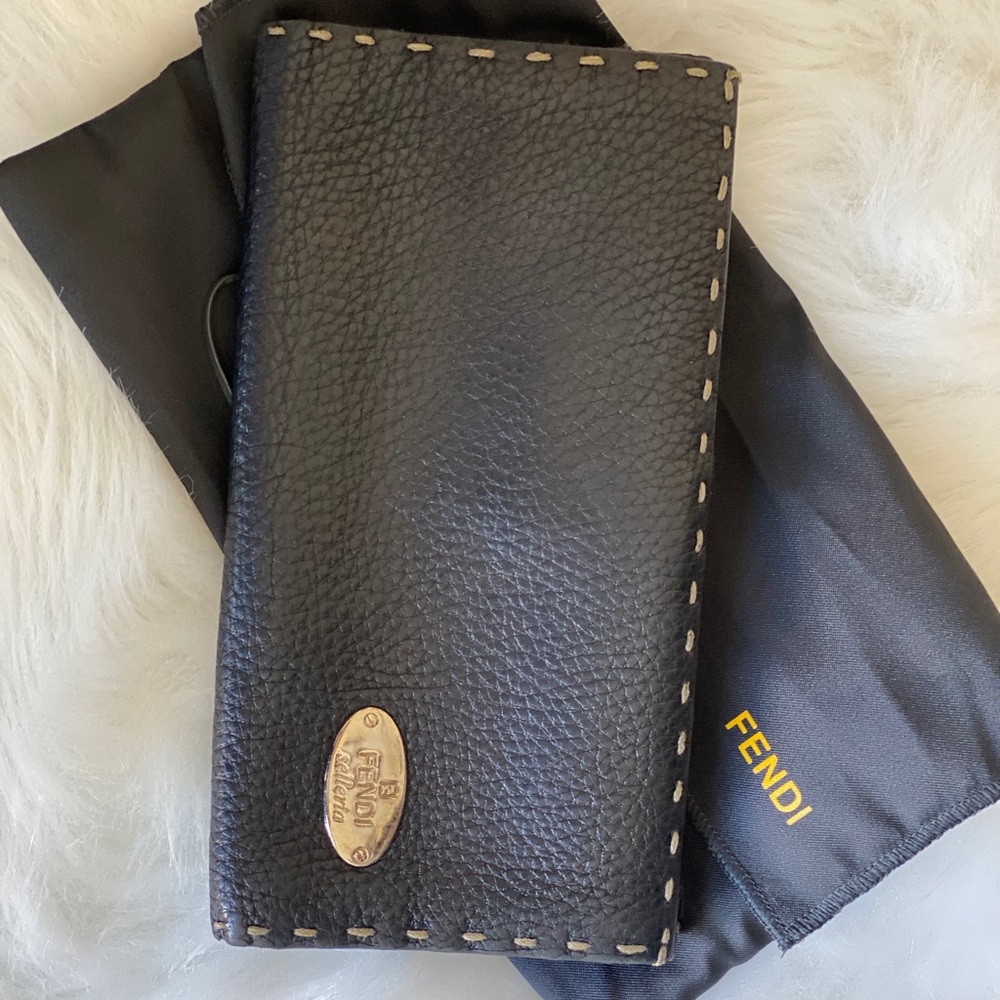 Fendi Selleria Black Wallet